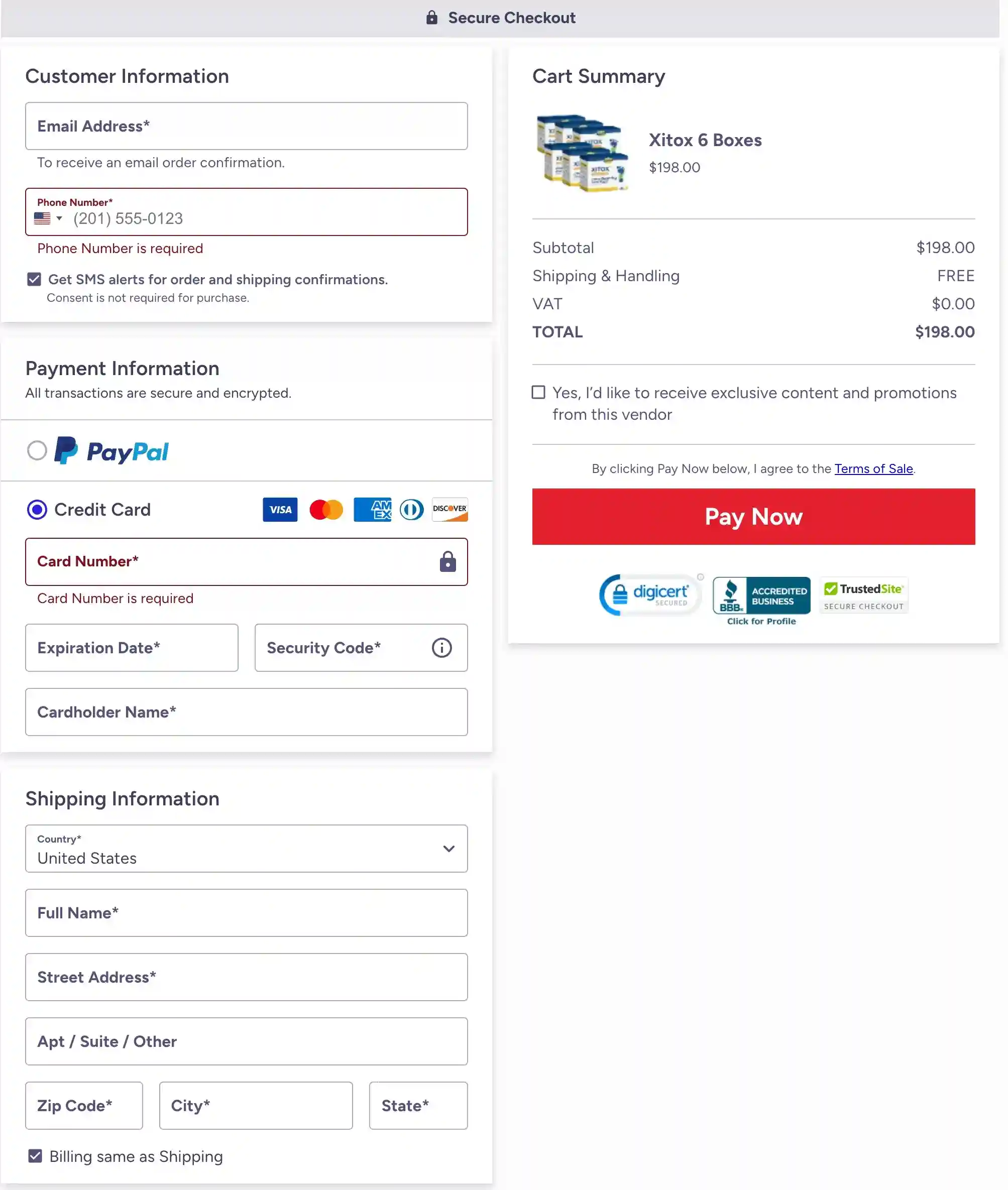 Xitox Secure Checkout 2026 Official